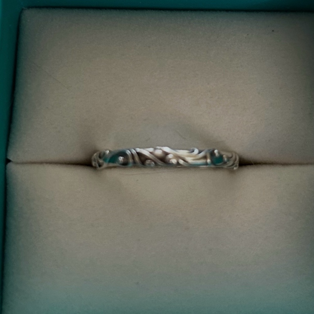 Pandora Silver Braided Ring